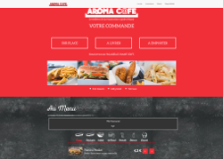 Site client demo Aroma Café, prise de commande en ligne
