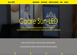Site client, Cadre Sun-LED, Des Cadres lumineux pour mettre en valeur vos commerces